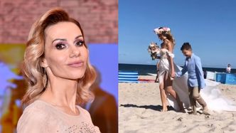 Małgorzata Opczowska poszła do ślubu BOSO! Tak wyglądała ceremonia na plaży (ZDJĘCIA)