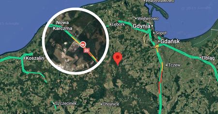 Pomorskie: Wypadek na DK 20, samochód dachował