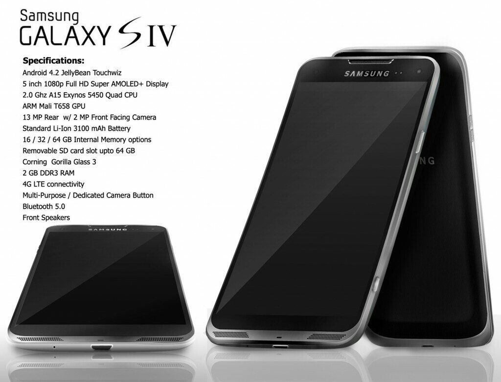 Koncept Samsunga Galaxy S IV (fot. phonearena.com)