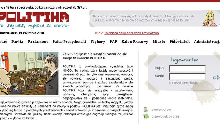 Zostań politykiem w wirtualnym świecie 1