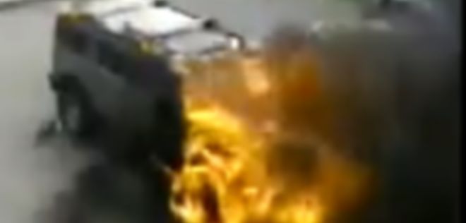 Wściekły pracownik podpalił wóz szefa