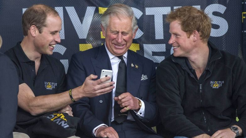 Książę Karol, książę William, Harry