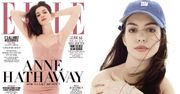Pachy Anne Hathaway na okładce "Elle"