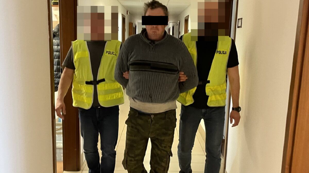Aresztowany mężczyzna za kradzież