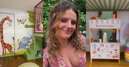 Zofia Zborowska pokazała pokój 3-letniej córki Nadziei. Bajkowe tapety na zamówienie, różowa antresola, mini kawiarenka... (ZDJĘCIA)