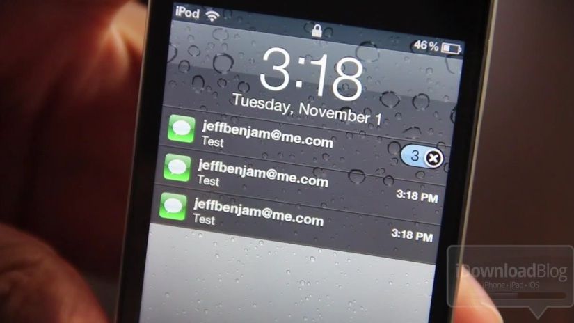 Ekspresowe usuwanie powiadomień z lock screenu iOS 5 [wideo] 1