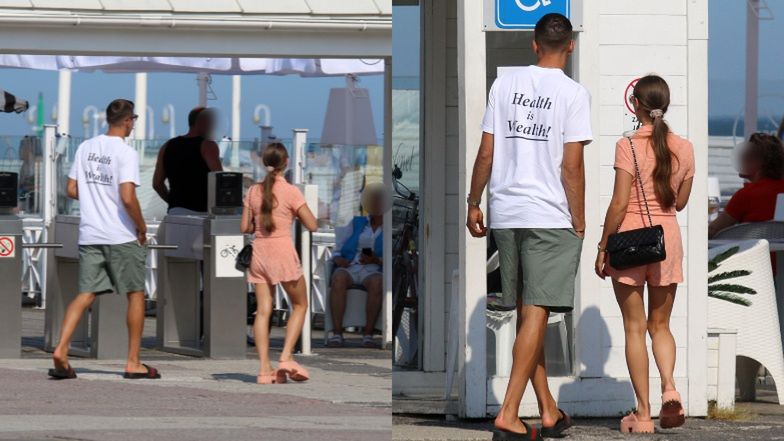 Jan Bednarek i Julia Nowak spacerują po Sopocie