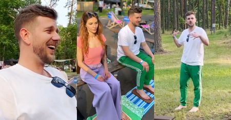 Uduchowieni Antek Królikowski i Izabela medytują na leśnym festiwalu (ZDJĘCIA)