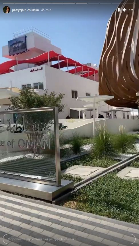 Patrycja Tuchlińska relacjonuje wizytę na EXPO 2020 w Dubaju