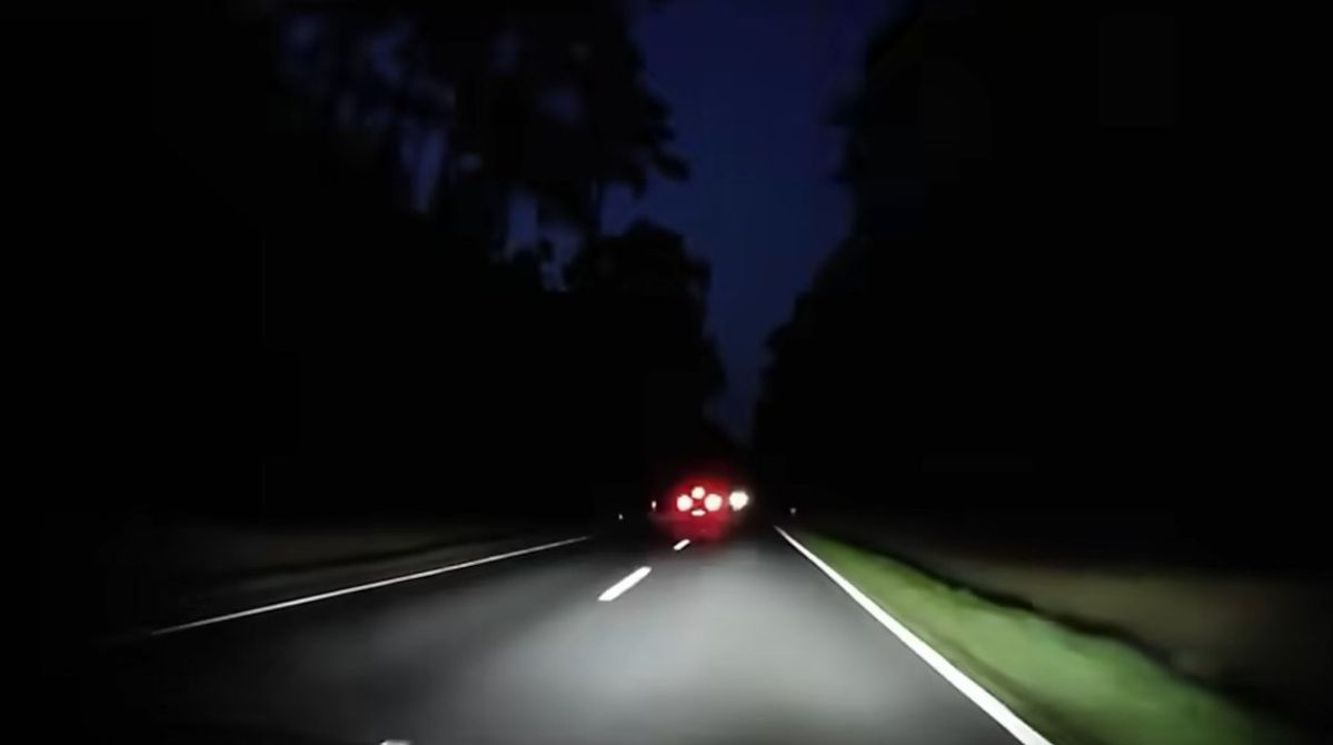 Kierowca w pędzącym aucie potrącił sarnę i uciekł. Zdarzenie nagrał strażak