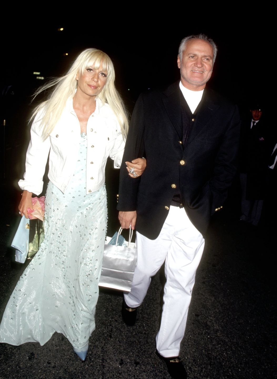Donatella i Gianni Versace 1995 r. 