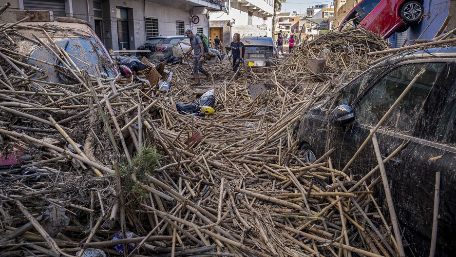 Effects of the DANA floods of October 29, 2024, in Pio XII street, Paiporta, Comunidad de Valencia, Spain. (Photo by: Lucas Vallecillos/VWPics/Universal Images Group via Getty Images)