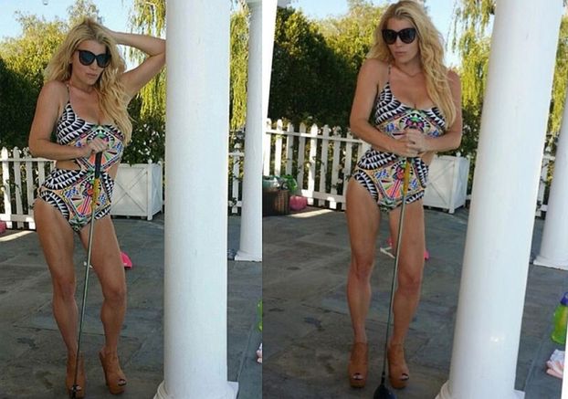 Jessica Simpson chwali się ciałem! (FOTO)