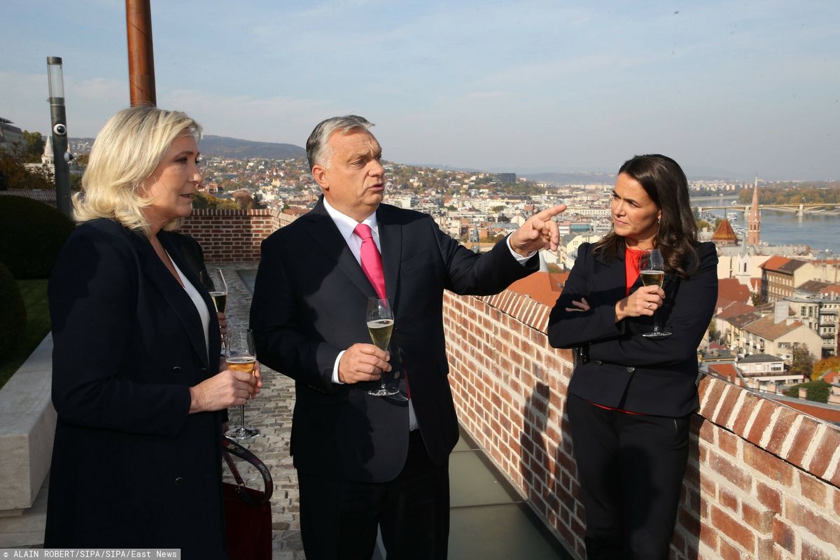 Spotkanie Marine Le Pen, Viktora Orbana i Katalin Novák w Budapeszcie 