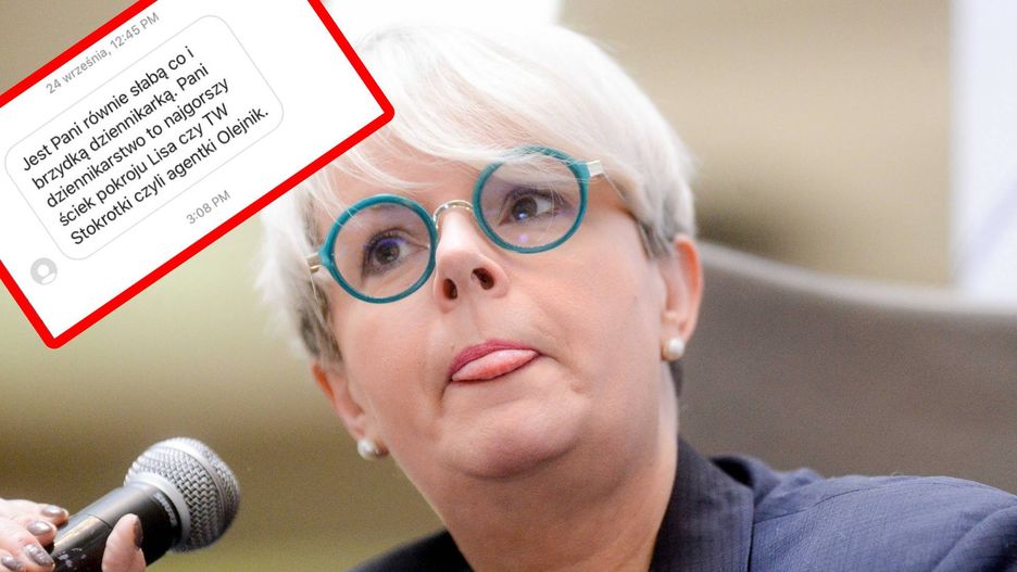 Karolina Korwin Piotrowska pokazała wiadomość, którą dostała od internautki