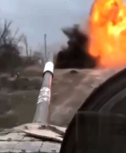 Rosjanie wpadli w pułapkę. Nagrali, co stało się obok z ich T-80