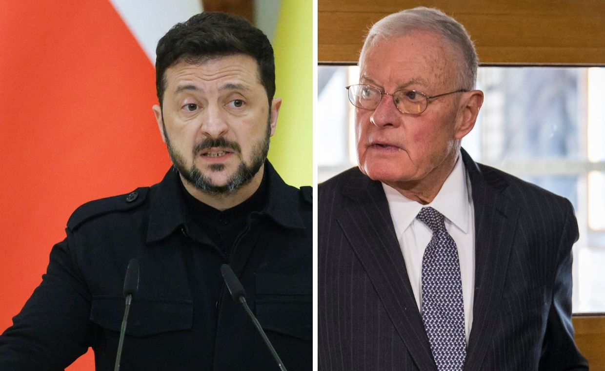Wołodymyr Zełenski spotkał się z Keithem Kelloggiem