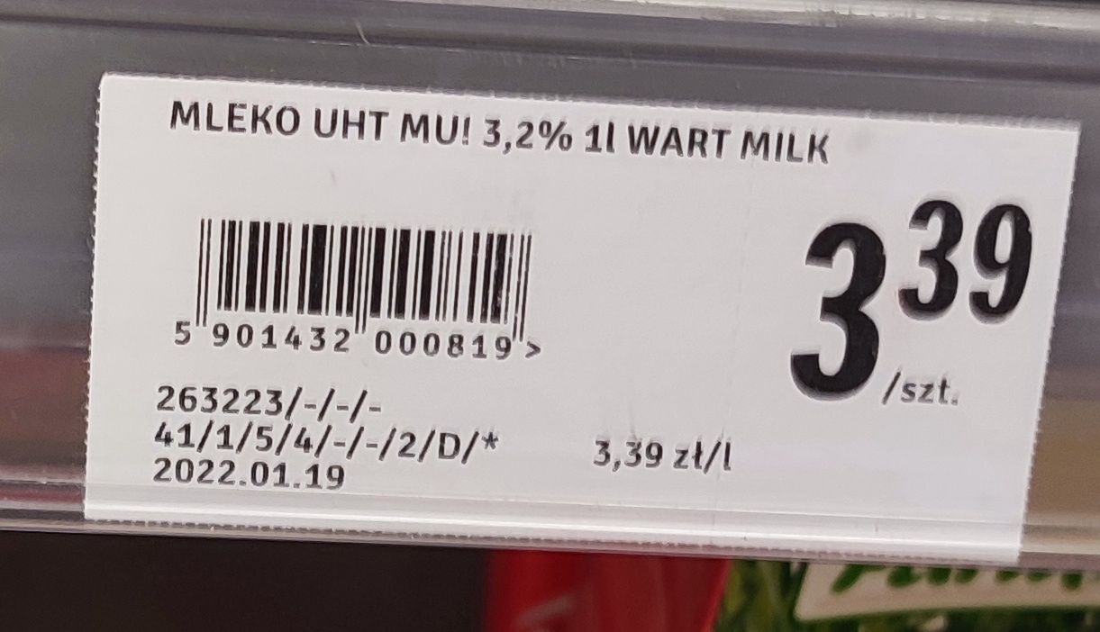 Ceny żywności przed i po obniżce podatku VAT

