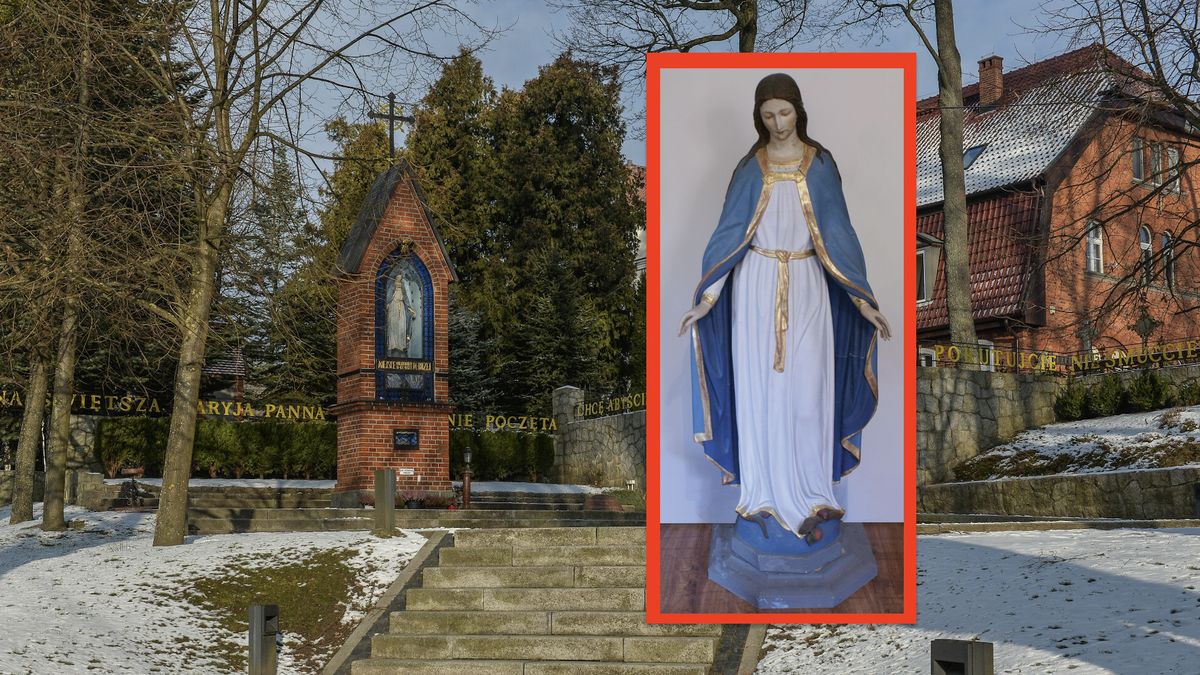 Renowacja figurki w sanktuarium maryjnym w Gietrzwałdzie