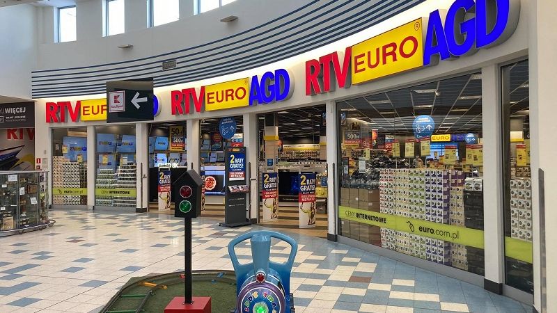 Sklep RTV Euro AGD przy ul. Orkana otwarty mimo obostrzeń