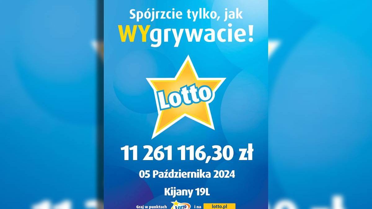 grafika Wygrana Lotto Kijany 5 października 2024
