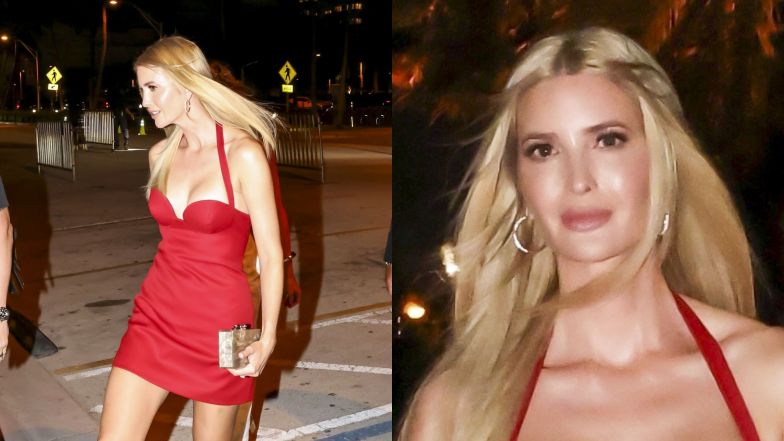 Ivanka Trump shines in red at Miami Grand Prix soiree