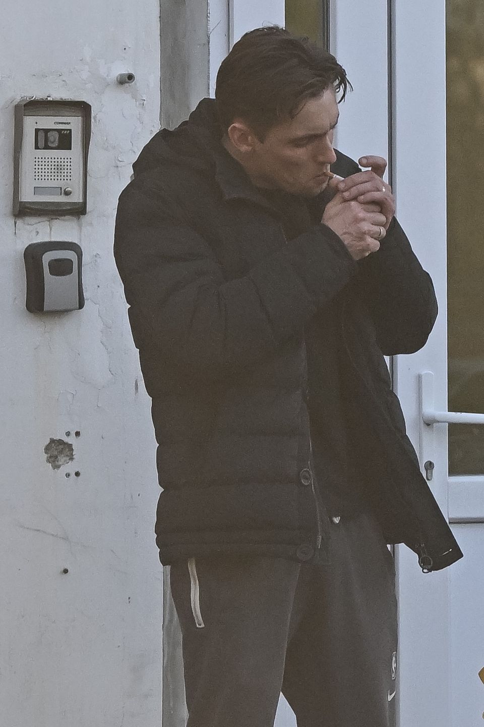 Agnieszka Kaczorowska stroi miny w kierunku Filipa Gurłacza