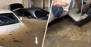 Moskwę zalał deszcz. Auta pod wodą, potoki w autobusach