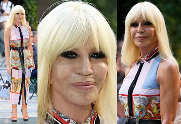 62-letnia Donatella Versace gwiazdą męskiego tygodnia mody w Mediolanie (ZDJĘCIA)