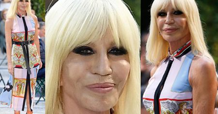 62-letnia Donatella Versace gwiazdą męskiego tygodnia mody w Mediolanie (ZDJĘCIA)