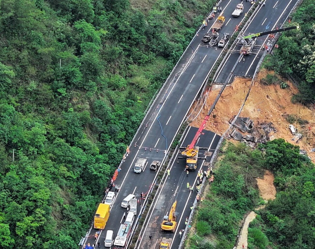 Tragic toll rises to 48 in Guangdong highway collapse disaster