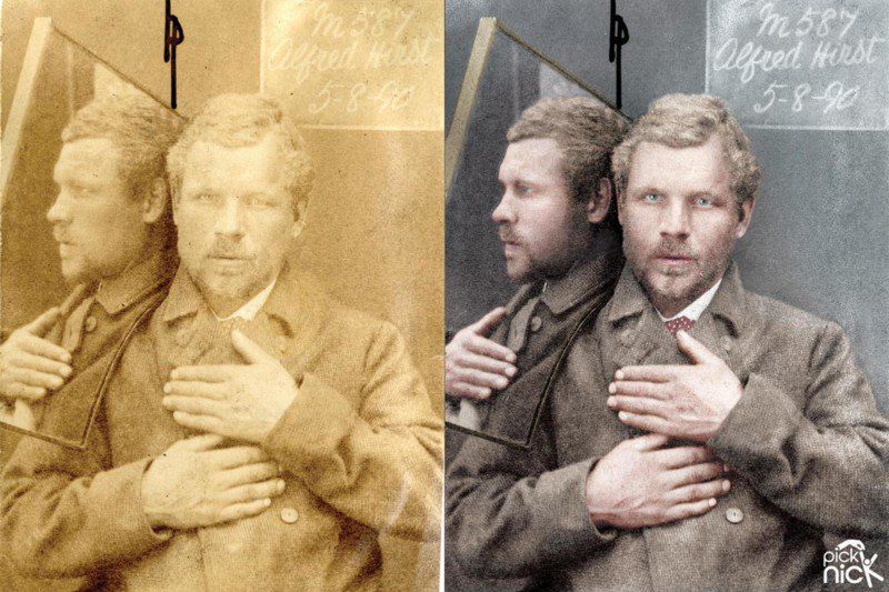 Koloryzowane zdjęcia policyjne z XIX wieku wracają do życia