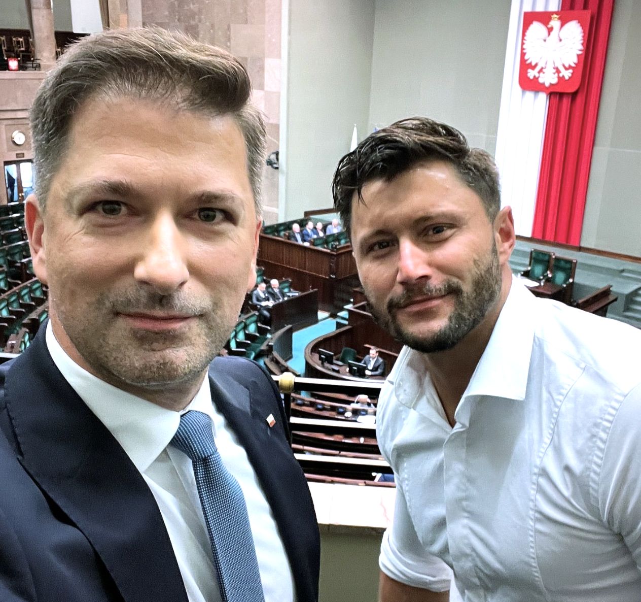 Piotr Mróz pojawił się w sejmie na zaproszenie polityka PiS