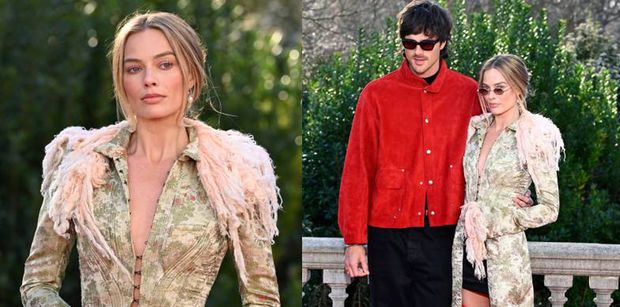 Margot Robbie w czerwonych pończochach zachwyca na kolejnej sesji zdjęciowej promującej "Wichrowe Wzgórza" (ZDJĘCIA)