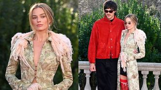 Margot Robbie w czerwonych pończochach zachwyca na kolejnej sesji zdjęciowej promującej "Wichrowe Wzgórza" (ZDJĘCIA)