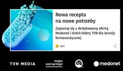 TVN Media i Biuro Reklamy Ringier Axel Springer Polska ze wspólną ofertą dla branży farmaceutycznej