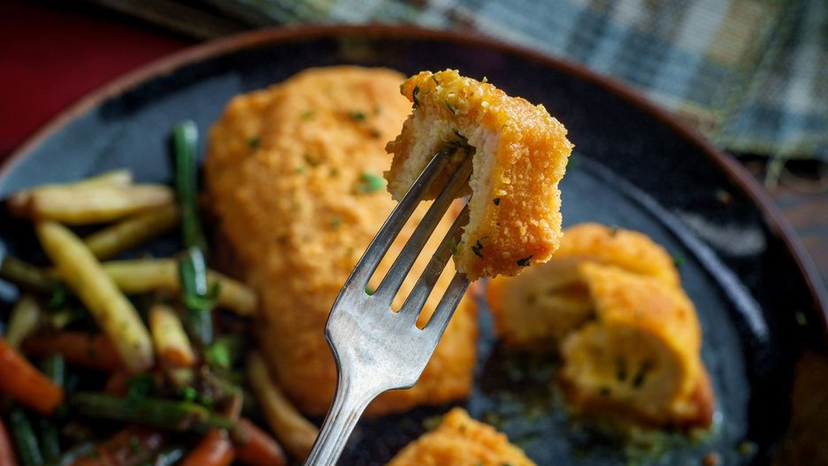 Chicken Kiev Green Beans