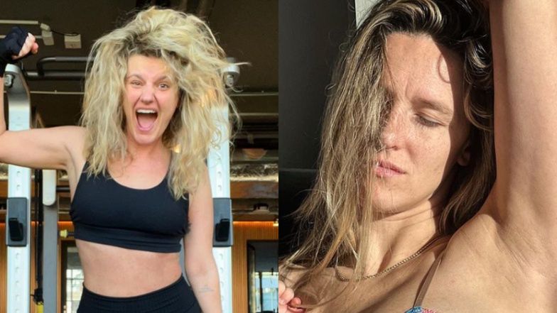 Aleksandra Żebrowska pozuje w bieliźnie i z dzieckiem przy piersi. "Przynajmniej pacha ogolona". Zofia Zborowska komentuje... (FOTO)