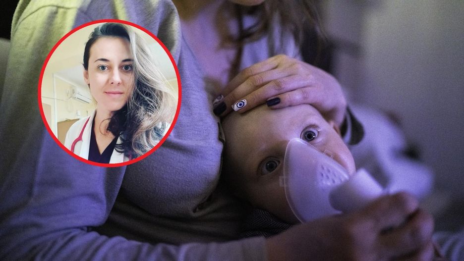 Lekarka przestrzega pacjentów przed inhalowaniem dzieci na własną rękę