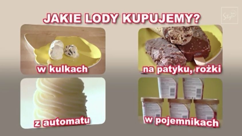 W sklepach jest dostępny ogromny wybór lodów 