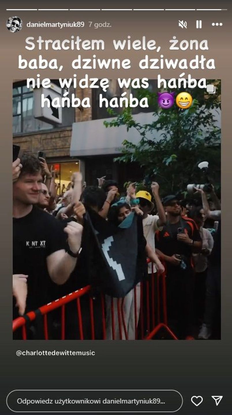 Daniel Martyniuk na Instagramie