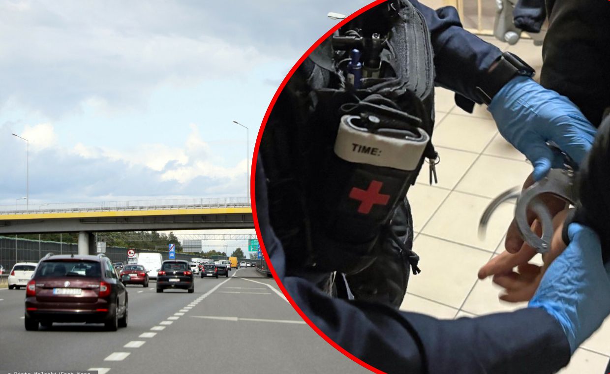 Karambol na A2: Ukrainiec jechał pod prąd, czeka go deportacja