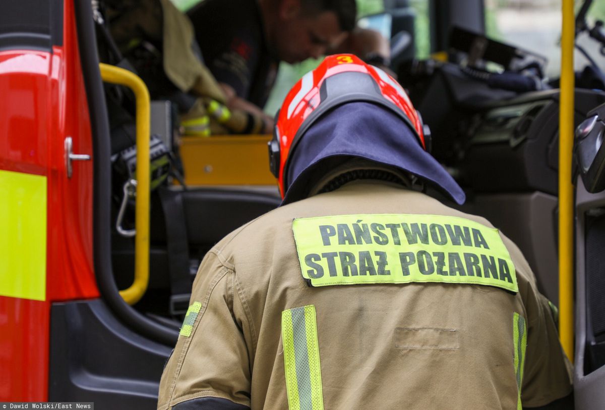 Pożar wybuchł w pomieszczeniu technicznym szpitala MSWiA w Bydgoszczy