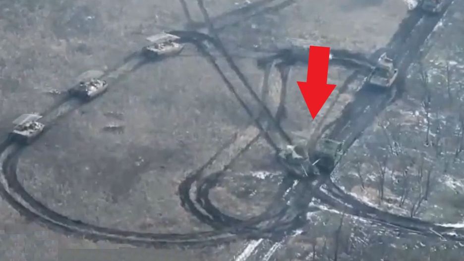 Zderzenie rosyjskich czołgów T-72