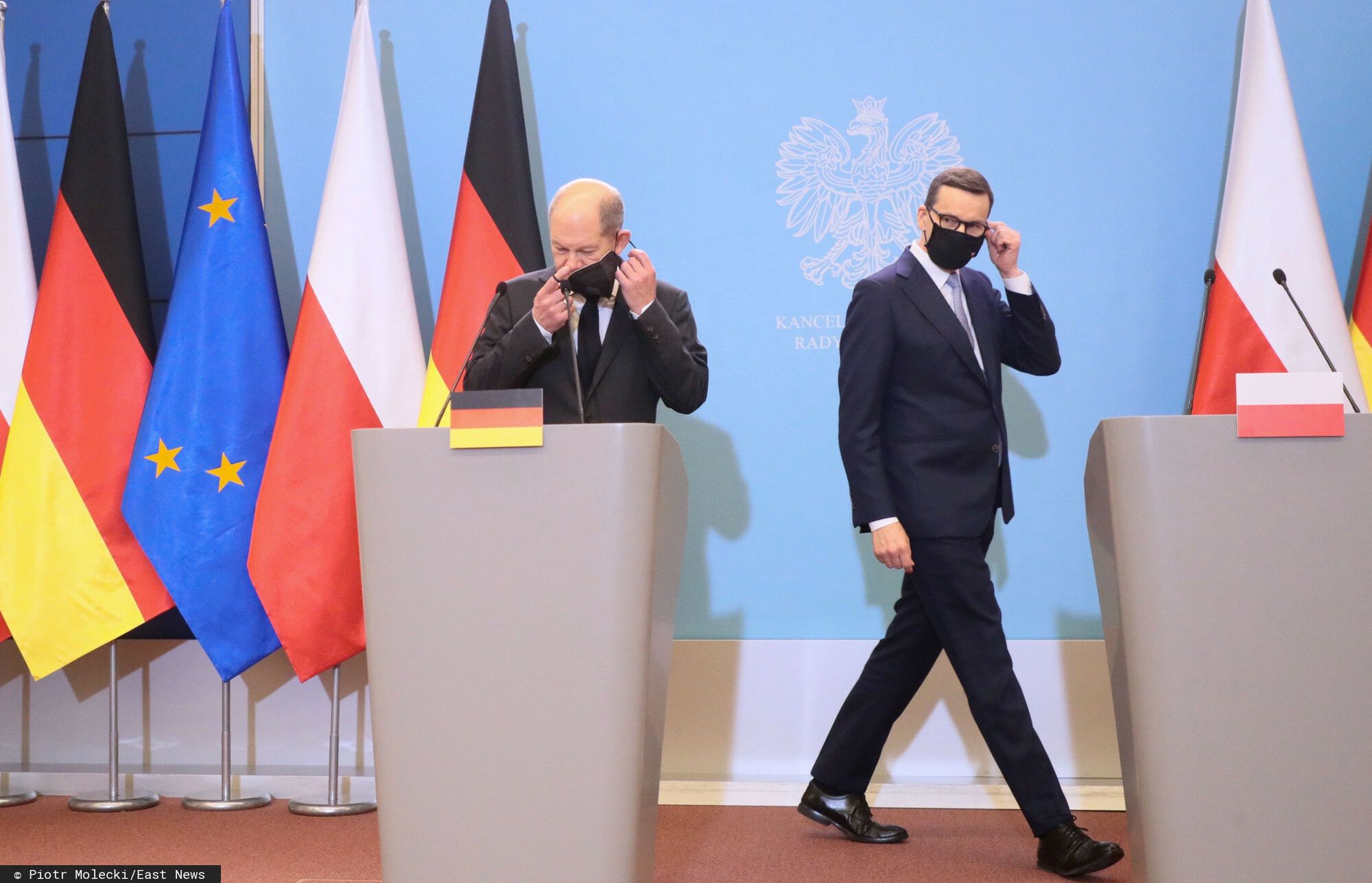Kanclerz Niemiec Olaf Scholz w Warszawie
