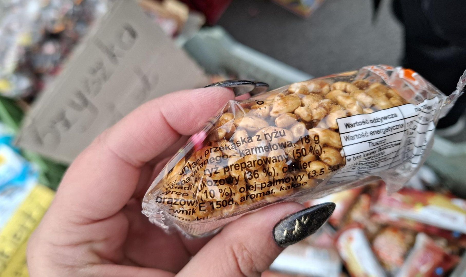 Szyszki z ryżu preparowanego