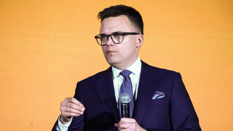 Szymon Ho?ownia na inauguracji kampanii Rafa?a Komarewicza w Krakowie
27.02.2024 Krakow Hala Hutnik. Spotkanie otwarte Rafala Komarewicza, kandydata na prezydenta Krakowa
n/z Szymon Holownia
 fot Beata Zawrzel/REPORTER
Beata Zawrzel/REPORTER