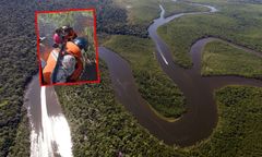 Przez 36 godzin dryfowali na dachu samolotu. Wokół pływały aligatory