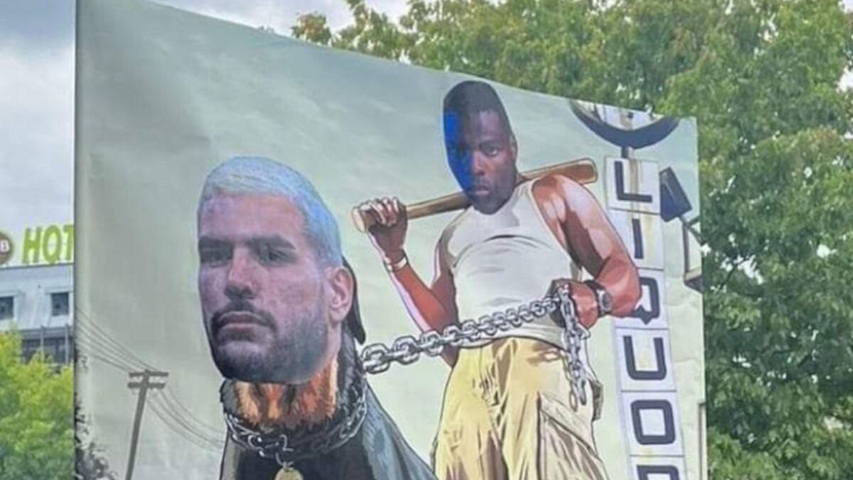 Prowokacyjny baner z Denzelem Dumfriesem i Theo Hernandezem