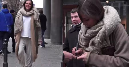 Ciężarna Wendzikowska w dresie pod TVN-em